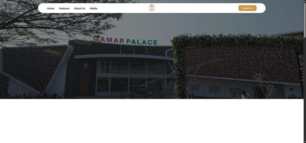 Qamar Palace website screenshot